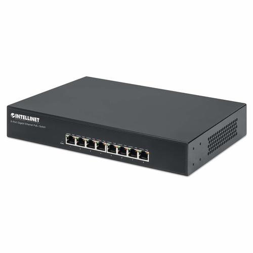 Intellinet Switch 8x GE Desktop PoE+