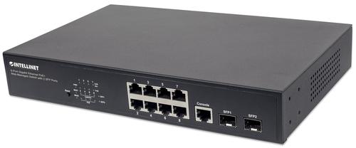 Intellinet 8-Port Gigabit Web-Managed PoE+ Desk 2xSFP Switch