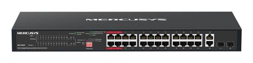 Mercusys MS128GP Gigabit Ethernet Network Switch (10/100/1000) with Power over Ethernet (PoE), 1U, Black
