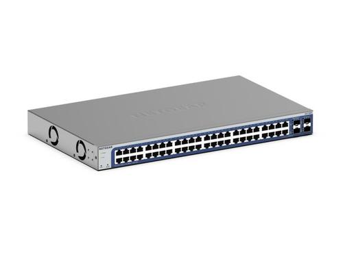 NETGEAR 48-Port Gigabit Ethernet Smart Switch (GS748T): Managed, optional with 1-year Insight Cloud Management, with 2 1G SFP and 2 1G Combo, desktop or rack mountable