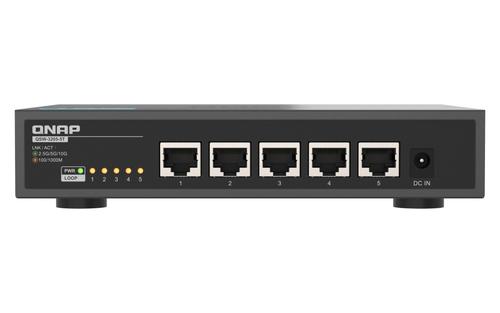 QNAP QSW-3205-5T Unmanaged 10G Ethernet Network Switch (100/1000/10000) Desktop, Black