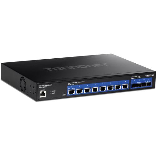 TRENDNET Switch 12-Port 10G Web Smart 4x10G SFP+ 19"