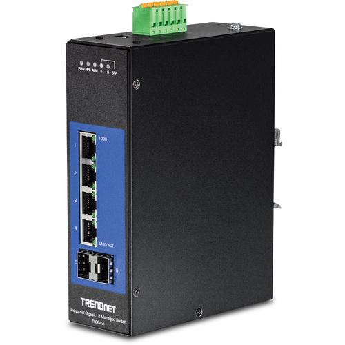 TRENDNET Industrial Switch 6-Port Gbit L2 Managed DIN-Rail
