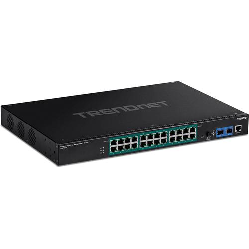 TRENDNET Industrial Switch 26-Port Gbit PoE+ L2 Managed Rackmount