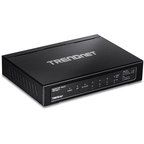 TRENDNET TPE-TG611 Gigabit Ethernet network switch (10/100/1000) Power over Ethernet (PoE), black