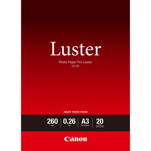 CANON LU-101 Luster Photo Paper Pro A3 - 20 Sheets