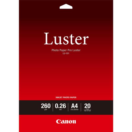CANON LU-101 Luster Photo Paper Pro A4 – 20 Sheets
