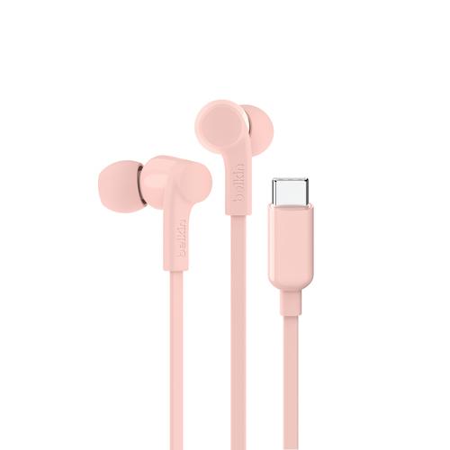 BELKIN SoundForm Wired In-ear Headset Music/Everyday USB Type-C Pink