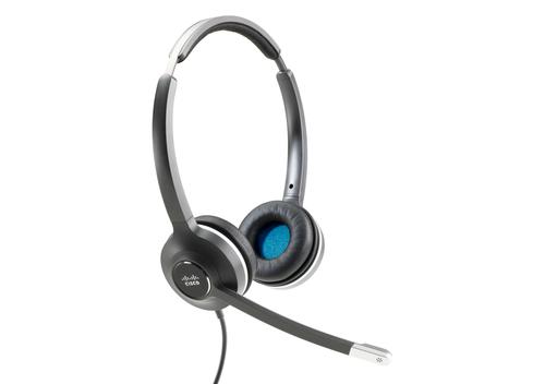 CISCO Headset 532, Wired Dual-Ear Quick Disconnect Headset with RJ-9 Cable, Charcoal, 2-Year Limited Liability Warranty (CP-HS-W-532-RJ=)