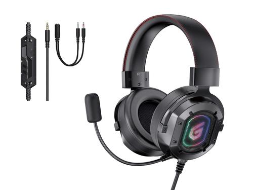 Conceptronic Headset Gaming+Split./Control./Mic./RGB 2.20m sw