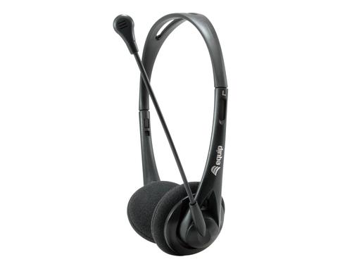 Equip Stereo Headset Wired with Mic 2x3.5mm 1.80m black