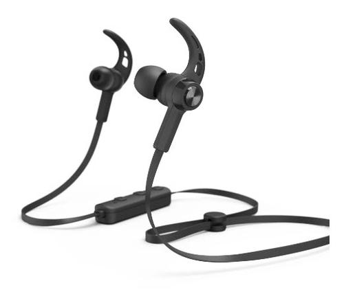 Hama Freedom Run II Headset, Wireless Ear-Hook Sports, USB Type-C, Black