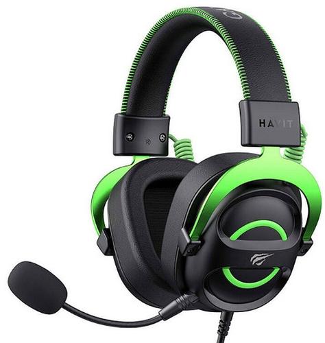 HAVIT H2002E – gaming headphones, black and green