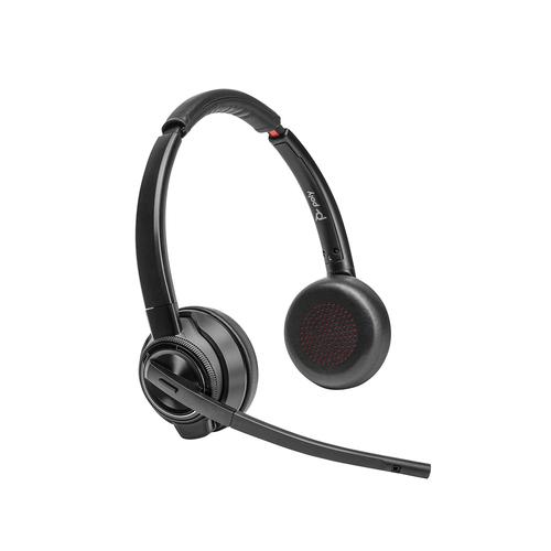 HP Poly Savi 8420 Office Stereo Microsoft Teams Certified DECT Headset, 1880-1900 MHz