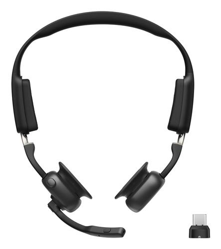 Shokz OpenMeet UC Wireless Bluetooth Bone Conduction Video Conferencing Headset with USB-C Adapter