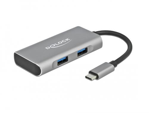 Delock USB 3.2 Gen 2 Type-C 2x Type-A Hub 2x Type-C Hub external