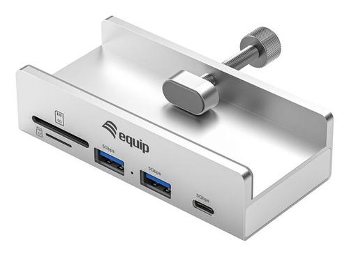 Equip 5-Port Clamp USB-A 3.2 Hub - 2xUSB-A/SD/TF/USB-C 5Gbps