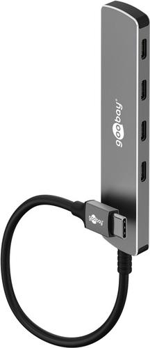Goobay 79160 interface hub USB 3.2 Gen 1 (3.1 Gen 1) Type-C 5000 Mbit/s Grey