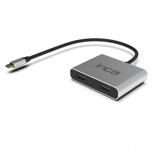 Inca Adapter ITPC-4 Type C 2xHDMI 4K30Hz, 1xUSB-A, 1xUSB-C