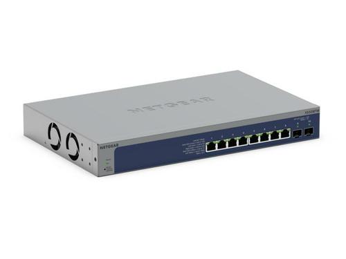 NETGEAR 10-Port 10G/Multi-Gigabit Ethernet Smart Switch (XS508TM): Managed, with 8 multi-gigabit ports, 2 10G SFP+, optional Insight Cloud Management, wall- or rack-mountable