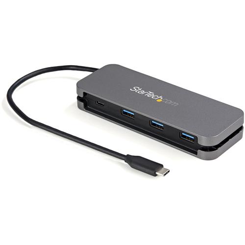 StarTech.com 4 Port USB C Hub - 3x USB-A/1x USB-C - 5Gbps USB 3.0 Type-C Hub (3.2/3.1 Gen 1) - Bus Powered - Portable USB-C to USB-A Adapter Hub - 28.5cm (11.2) Cable w/Cable Management