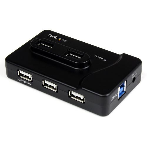 StarTech.com 6-Port USB 3.0/USB 2.0 Combo Hub with 2A Charging Port – 2 USB 3.0 AND 4 USB 2.0