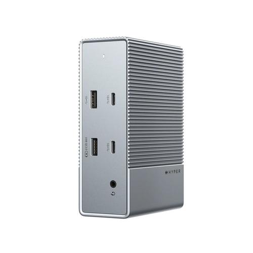 TARGUS HDG215-EUZ laptop dock/port replicator, USB 3.2 Gen 2 (3.1 Gen 2) Type-C, silver