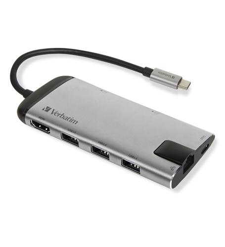 Verbatim USB-C Adapter USB 3.1 GEN 1/ USB 3.0 x 3 HDMI RJ45