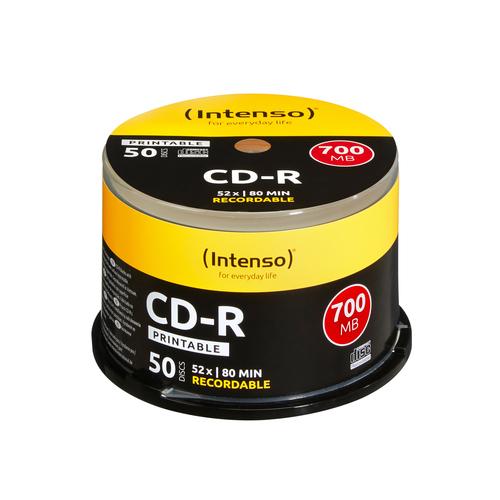 Intenso CD-R 700MB 50pcs Cakebox "printable inkjet" 52x