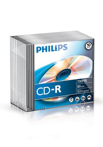 PHILIPS 10x CD-R 700MB (CR7D5NS10/00)