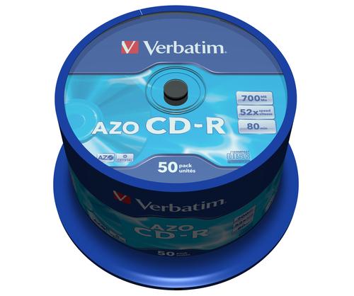 Verbatim CD-R AZO Crystal 700 MB 52x 50-pack