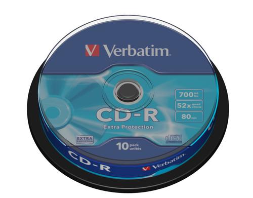 Verbatim CD-R 700MB 10pcs Pack 52x Spindle extra protection retail