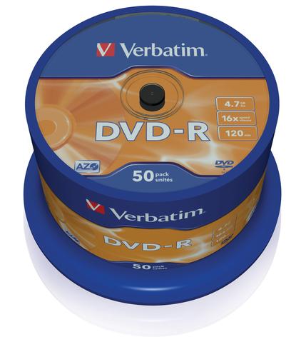 Verbatim DVD-R 4.7 GB (16x, pack of 50)