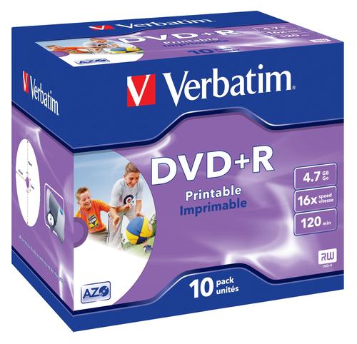 Verbatim DVD+R 4.7 GB (16x, pack of 10)