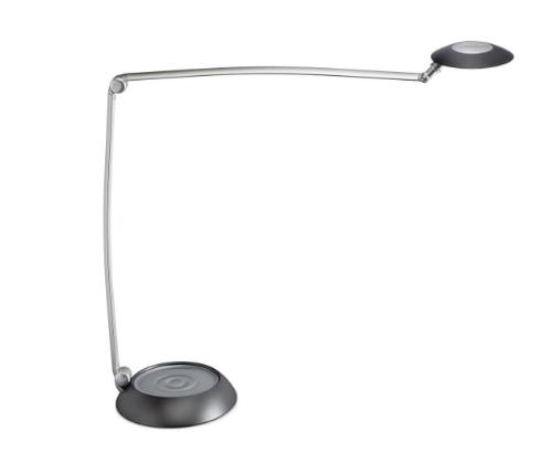 MAUL LED desk lamp with a stand base, dimmable, silver, retail