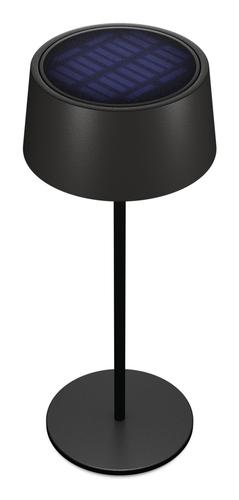 Realpower LED Solar Table Lamp with Battery, Black