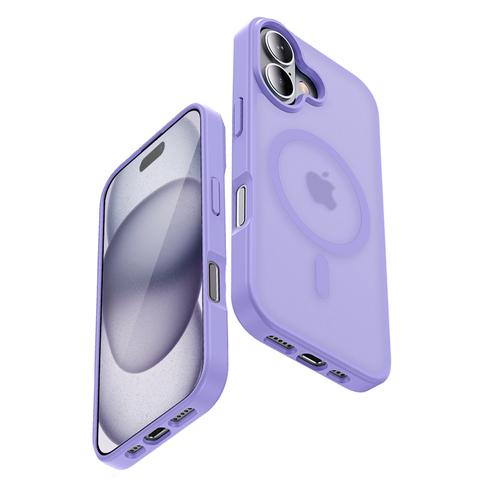 CRONG Hybrid Matte Magnetic - MagSafe Case for iPhone 17 (lavender)