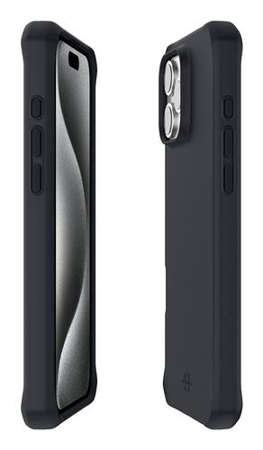 Mobilis SPECTRUM_R Case iPhone 16 Pro in solid black. Soft bag