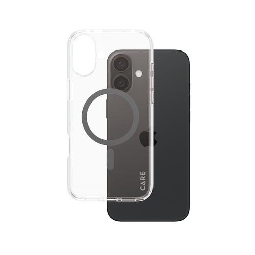 PanzerGlass CARE™ by ® Urban Combat Case Transparent w. Black MagSafe for iPhone 16 Plus