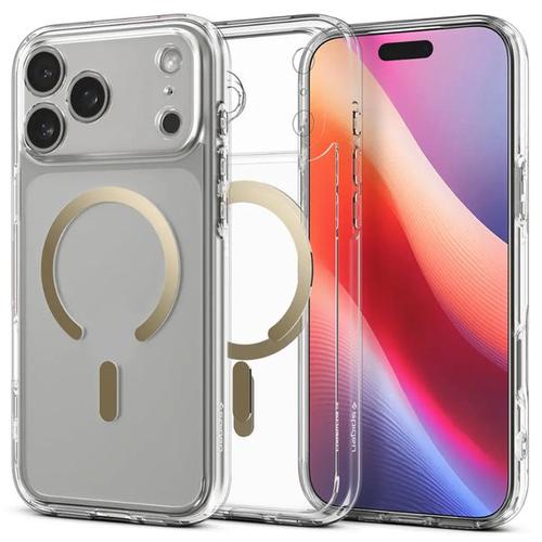 Spigen ACS10284 mobile phone case 17.5 cm (6.9) Cover, Gold, Transparent