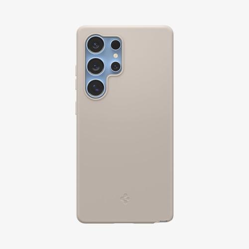 Spigen Galaxy S25 Ultra Case, Silicone Fit (MagFit) Natural Titanium
