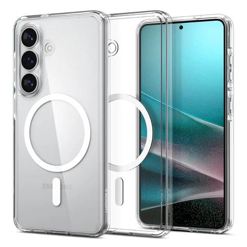 Spigen Ultra Hybrid (MagFit) Galaxy S26 Case, Clear White