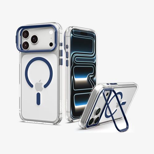Spigen Ultra Hybrid Optik S (Mag Fit) mobile phone case 16 cm (6.3) Cover Transparent, Blue