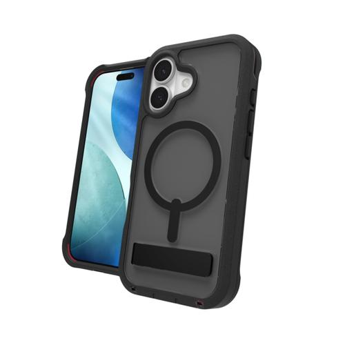 Zagg Rainier Snap Kickstand Case for Apple iPhone 17 Smoke Black