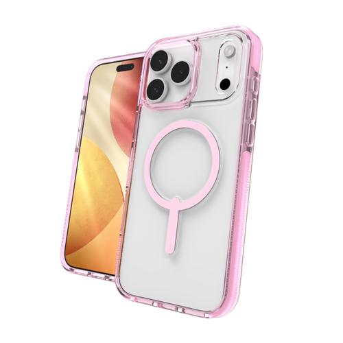 Zagg Santa Cruz Snap Case for Apple iPhone 17 Pro Max, Pink Sorbet