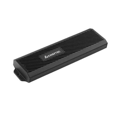 CHIEFTEC CEB-M2C-TLE storage drive enclosure, SSD enclosure, Black, M.2