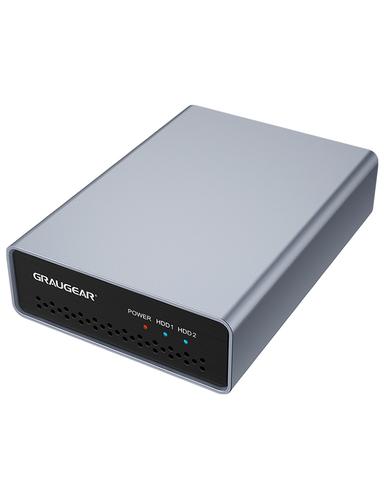 GRAUGEAR external RAID enclosure 2x2.5" HDD/SSD USB 3.2 retail