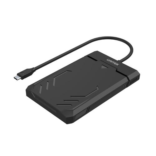 Unitek Y-3036A storage drive enclosure, HDD/SSD enclosure, Black, 2.5 inch