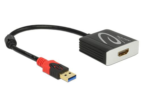 Delock USB3.0 Cable A - HDMI A St/Bus 0.20m black
