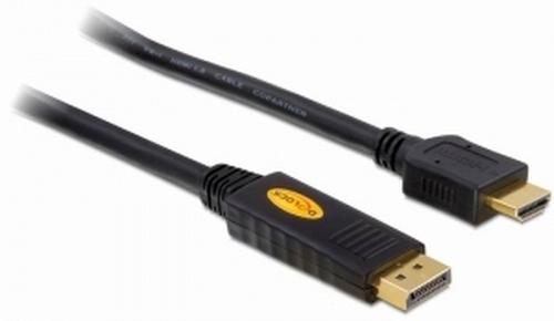 Delock DisplayPort Cable DP - HDMI St/St 5.00m black